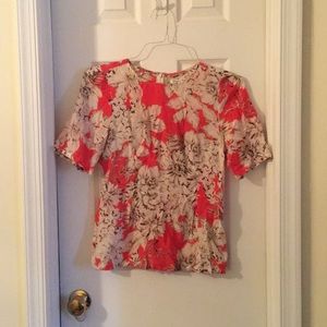 Madewell silk floral top